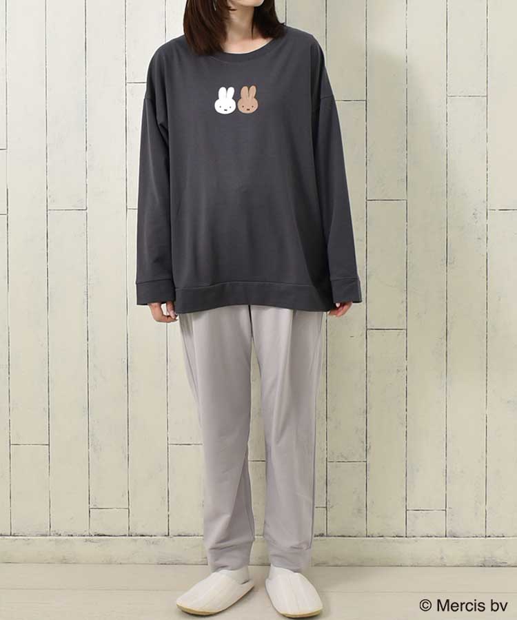 ミッフィーミニ裏毛ルームウェア上下セット