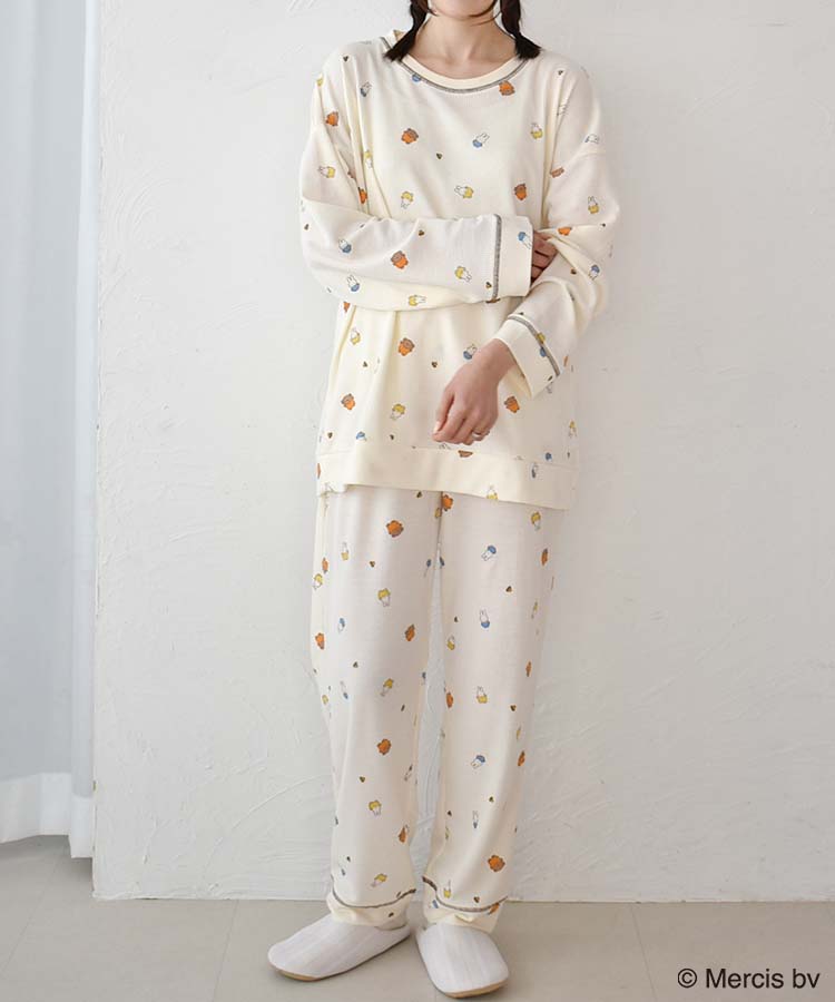 【WEB予約 2/18～順次発送】ミッフィーワッフルルームウェア上下セット