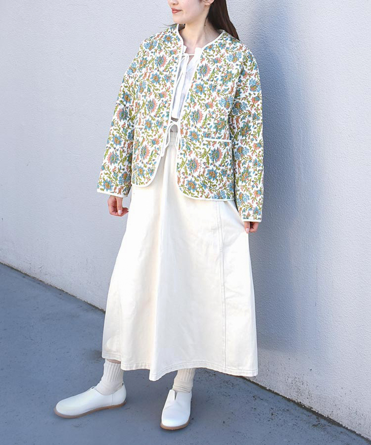 フラワーキルトジャケット