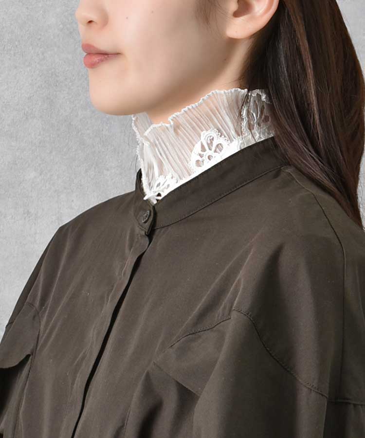 レーススタンド付け襟