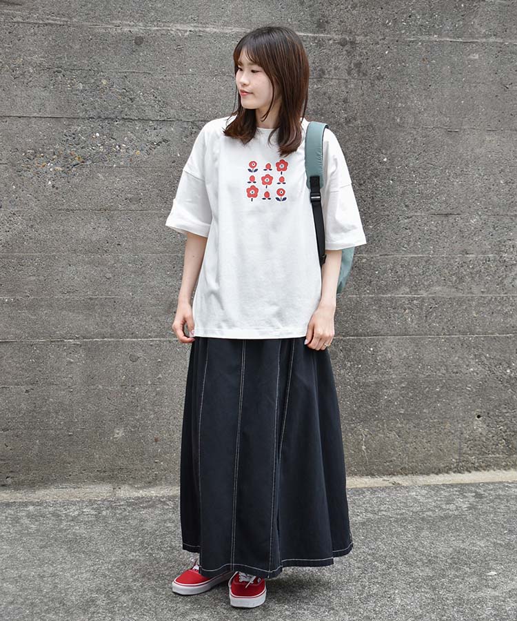 フラワーコットンＴシャツ