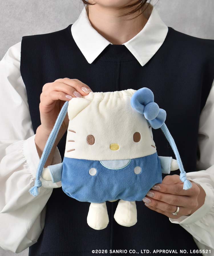 【WEB予約 3/12～順次発送】Bleu Bleuet×サンリオキャラクターズマスコット巾着