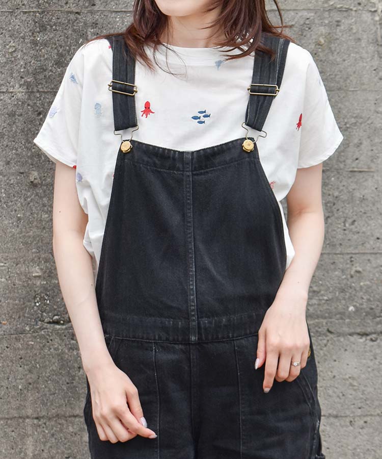 海の生き物総刺繍Tシャツ