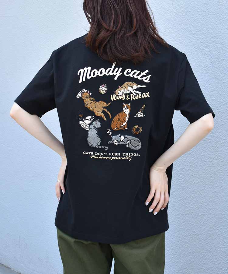 のんびりcat刺繍Tシャツ | Bleu Bleuet（ブルーブルーエ）公式通販