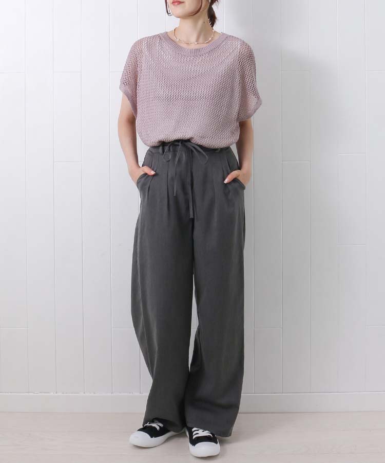 メッシュベスト付プルオーバー