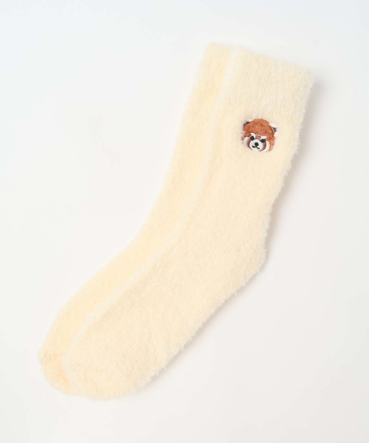 アニマル刺繍ルームソックス