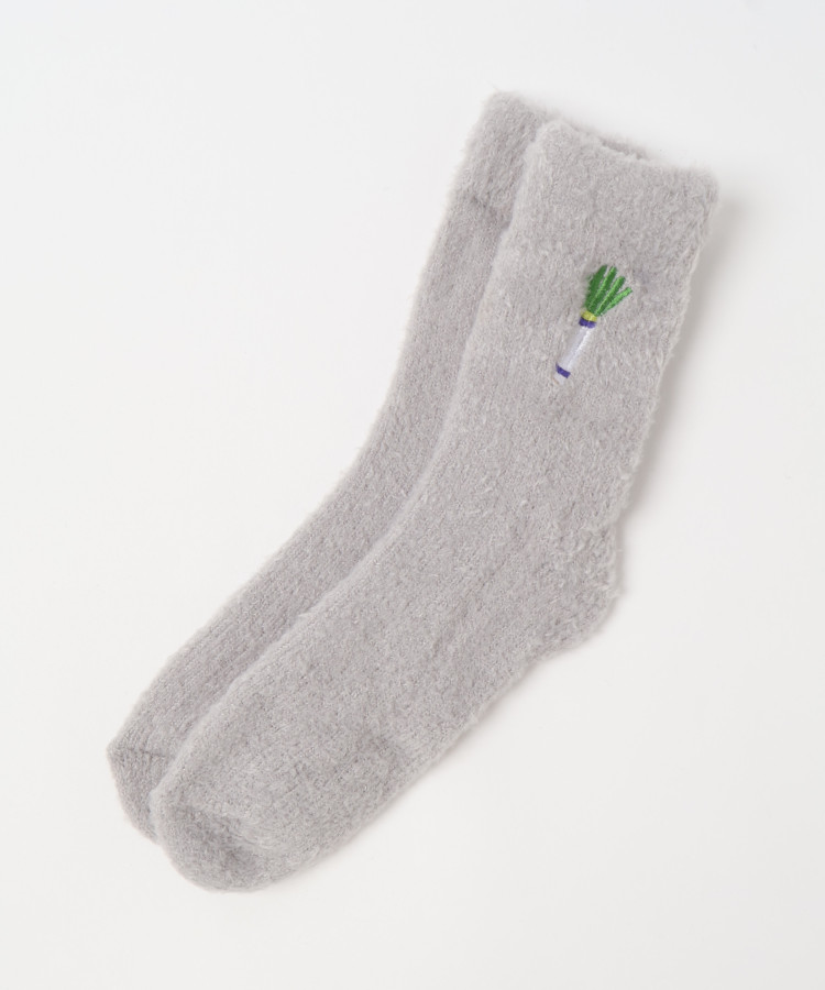 ベジタブル刺繍ルームソックス