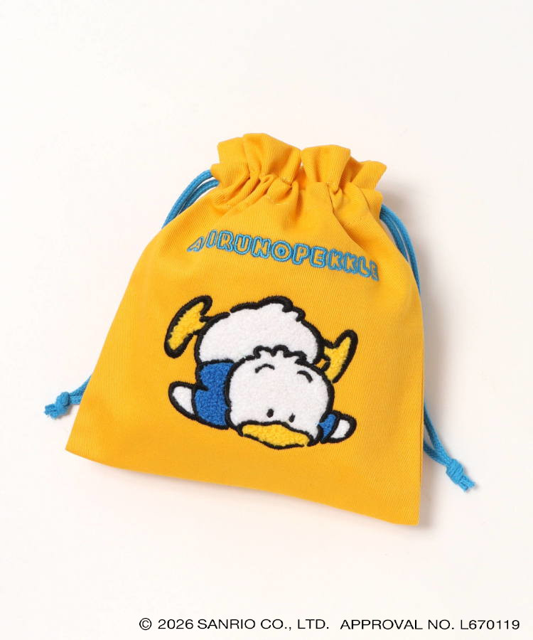 【WEB予約 8/8～順次発送】レトロサンリオキャラクターズ サガラ刺繍巾着