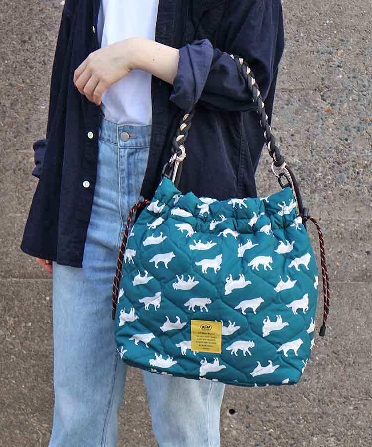 【KiU and BleuBleuet】KiUパデッドパラコードハンドルトート