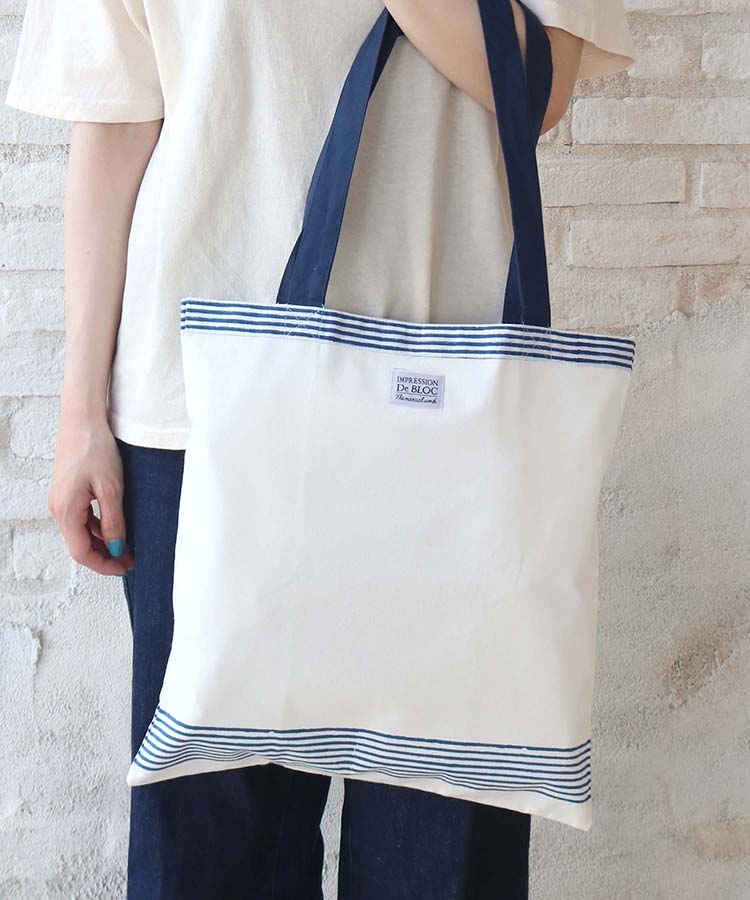 Sale アンプレッシオンベーシックトートバッグ マリン All Bleu Bleuet ブルーブルーエ