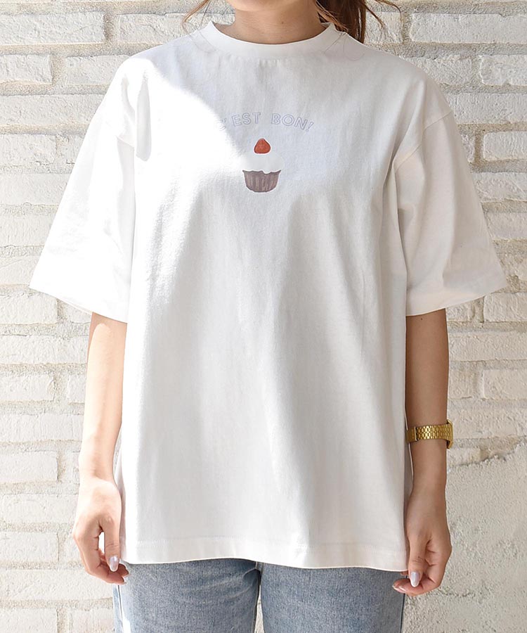 ≪OUTLET≫CAFECLUBプリントTシャツ