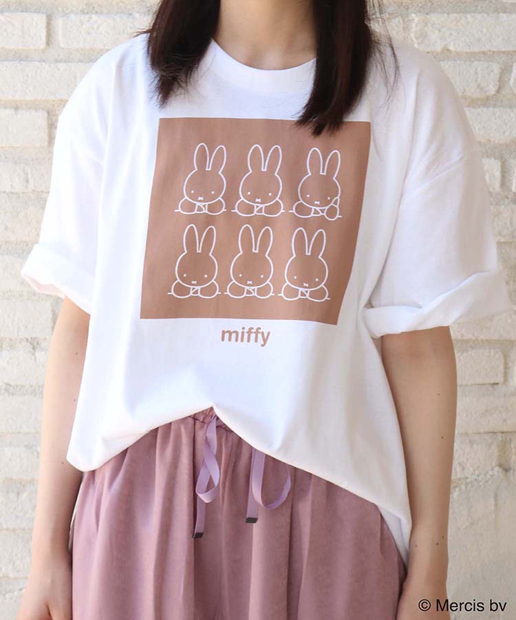 ≪SALE≫miffyボックスプリントTシャツ