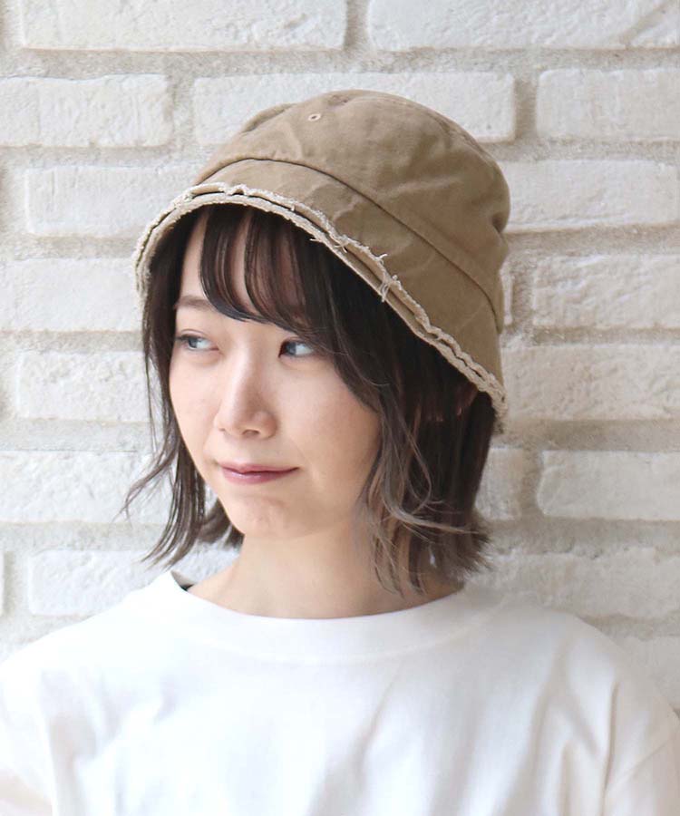 ≪SALE≫バイウォッシュフリンジバケットハット