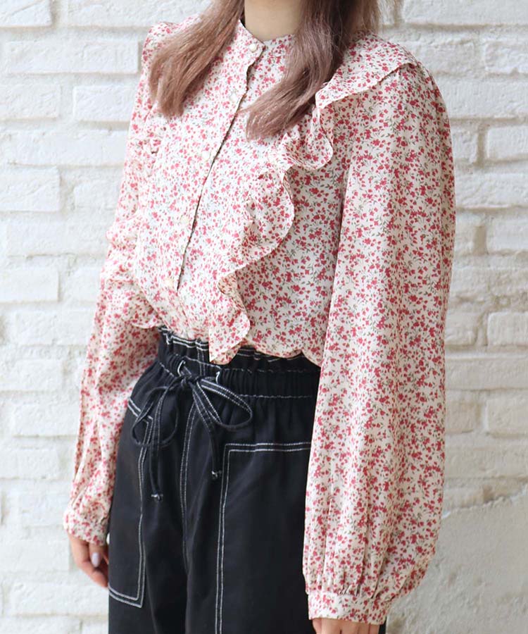 ≪SALE≫フラワーブラウス