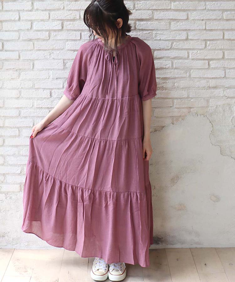 ≪SALE≫ティアードロングワンピース