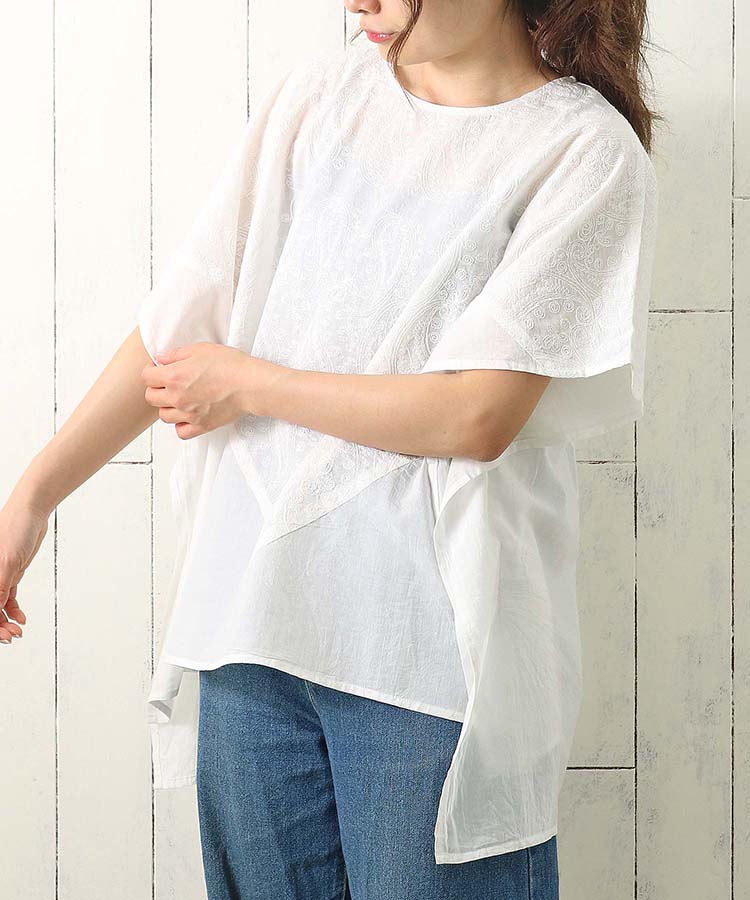 ≪OUTLET≫ペイズリー刺繍プルオーバー