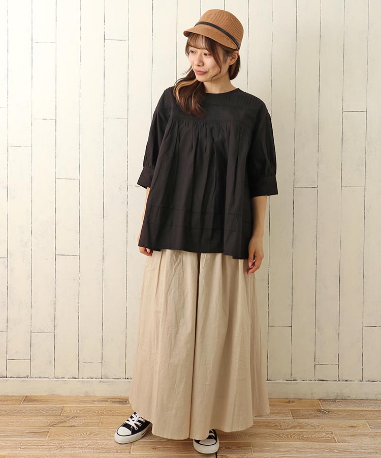 ≪SALE≫タックレースブラウス