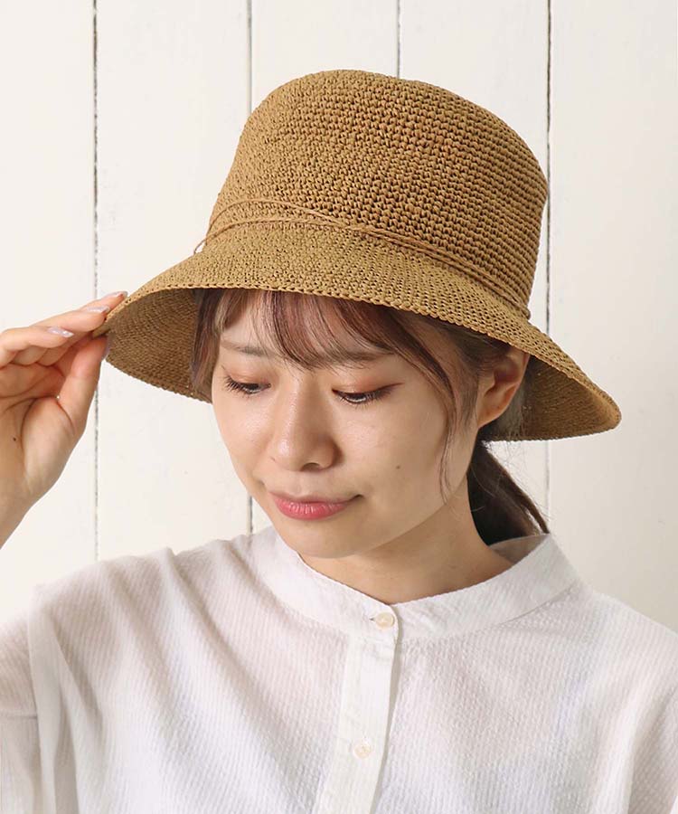 ≪OUTLET≫細編みペーパーハット