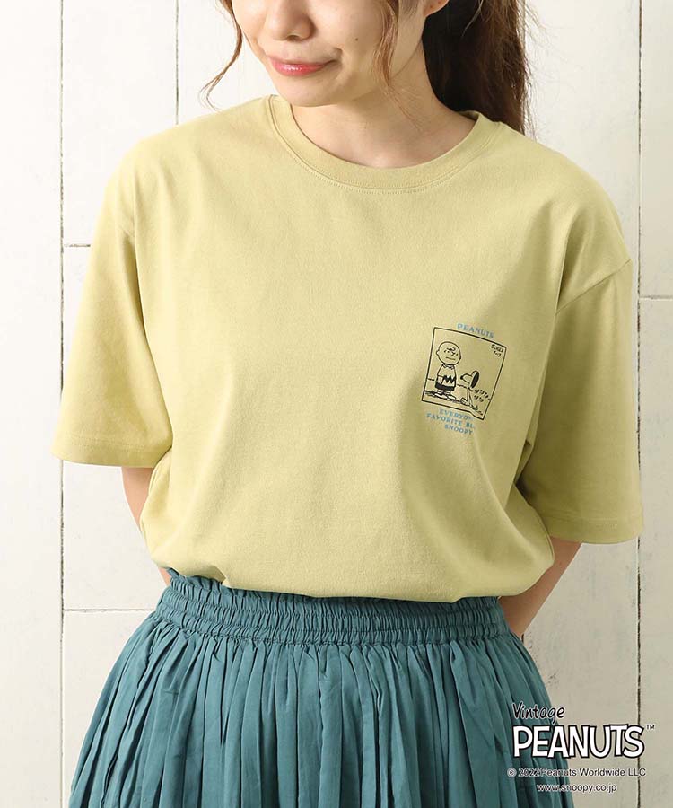 ≪OUTLET≫スヌーピーコミックプリントTシャツ