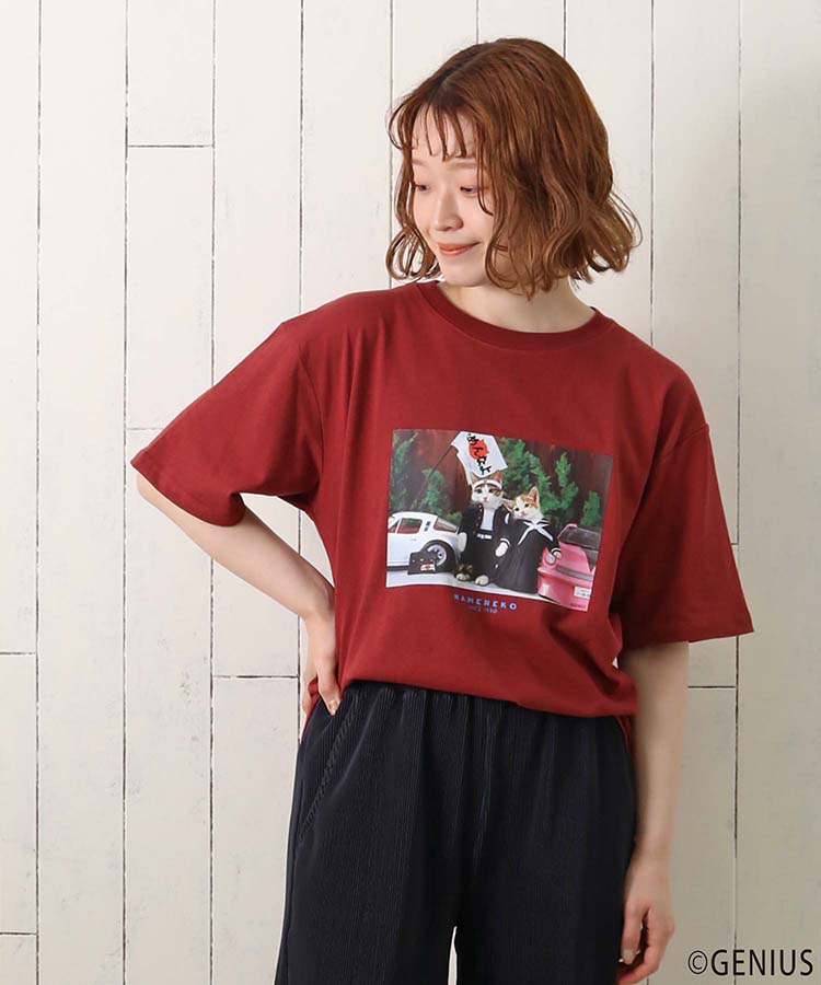 ≪OUTLET≫なめねこフォトプリントTシャツ