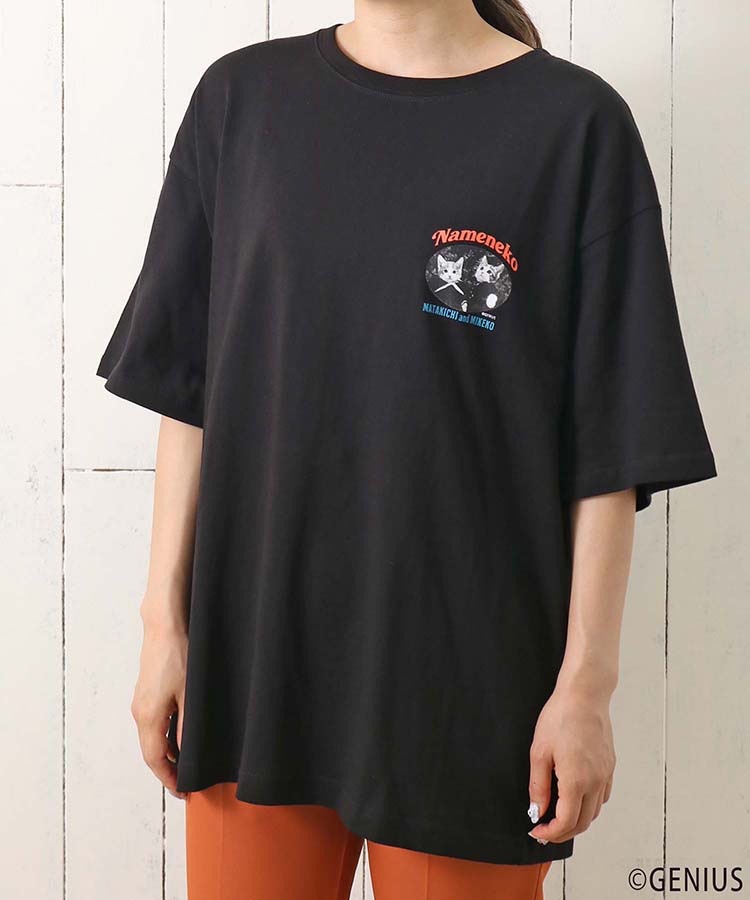 ≪OUTLET≫なめねこモノトーンフォトTシャツ