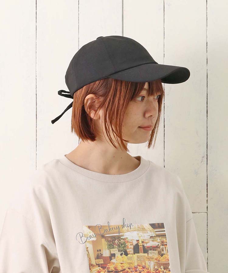 ≪SALE≫リネンバックリボンキャップ