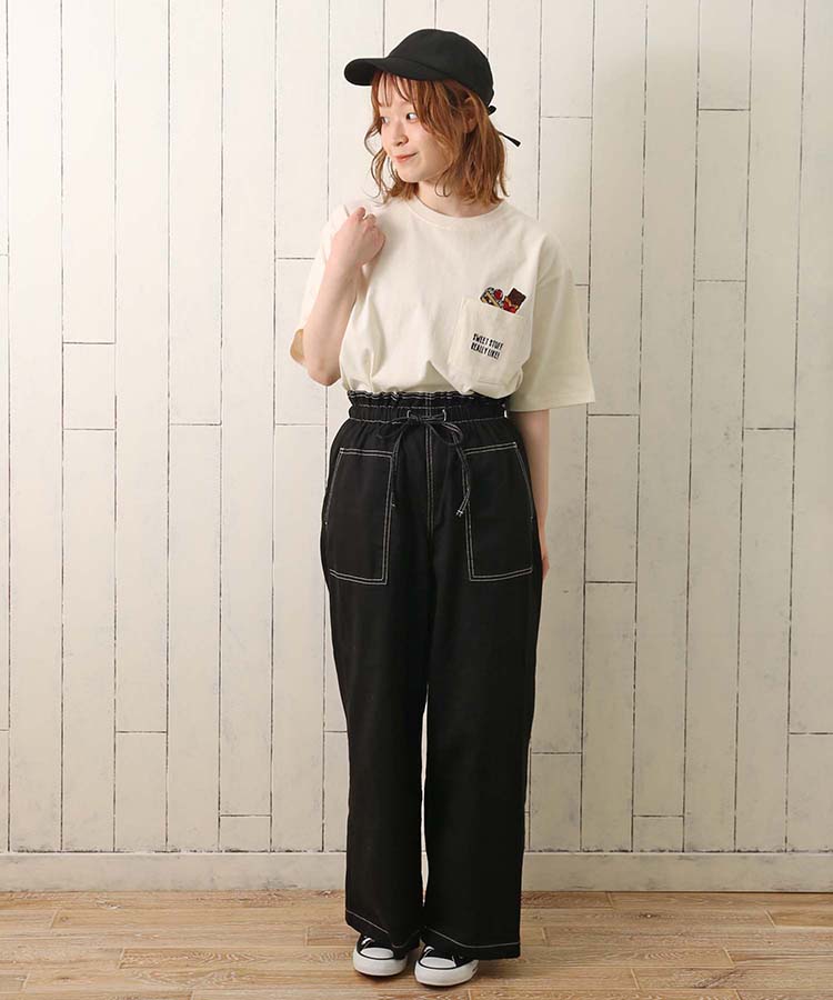 ≪OUTLET≫デザートポケット刺繍Tシャツ