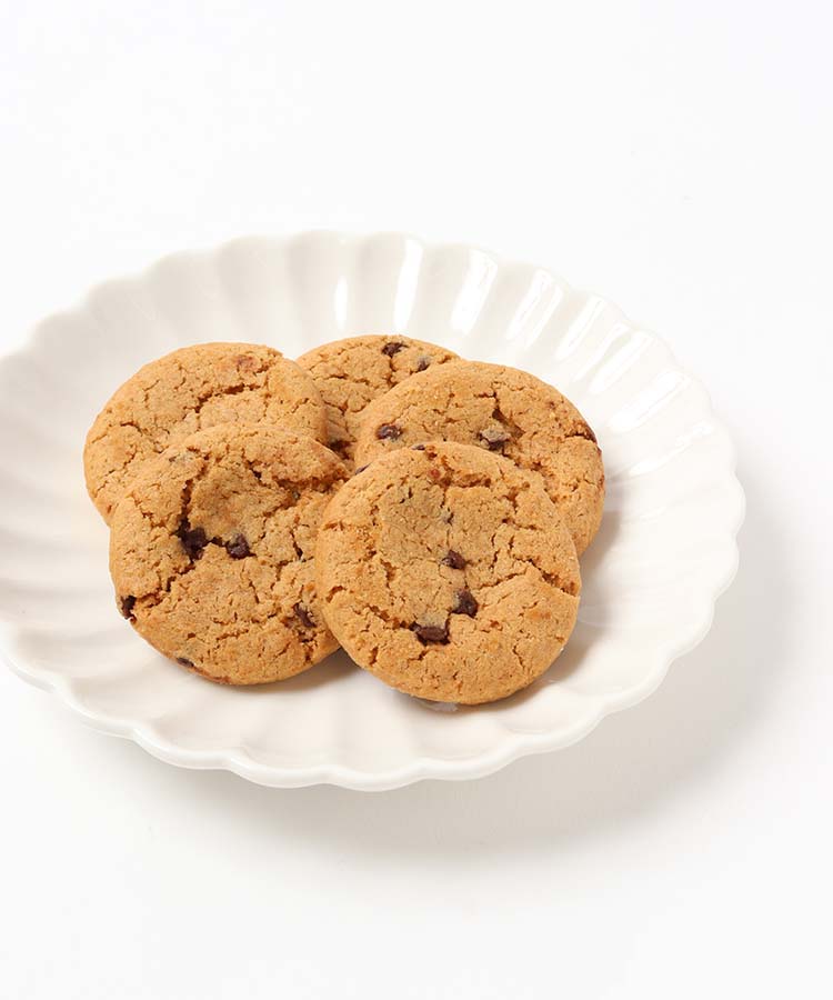 スヌーピークリスマスラウンドティンチョコチップクッキー