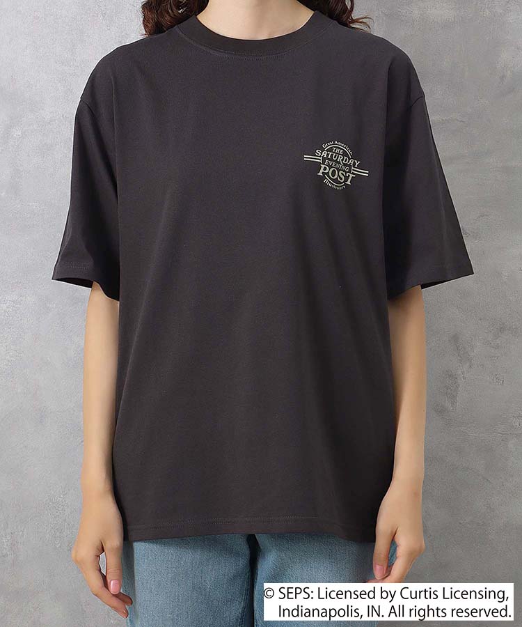 ノーマンロックウェルバックプリントTシャツ