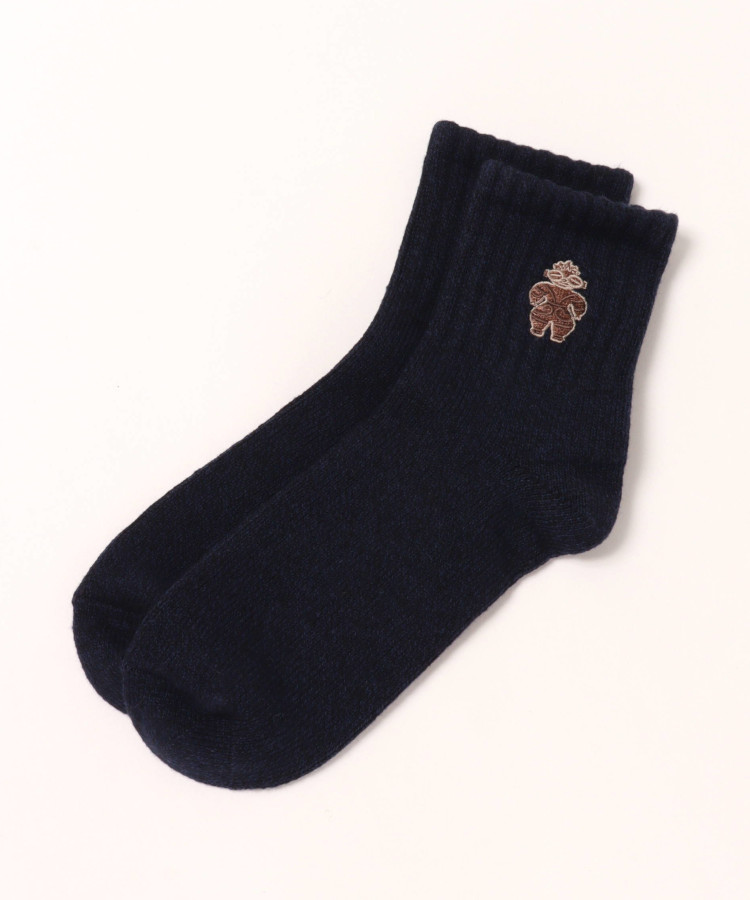 土偶刺繍ソックス