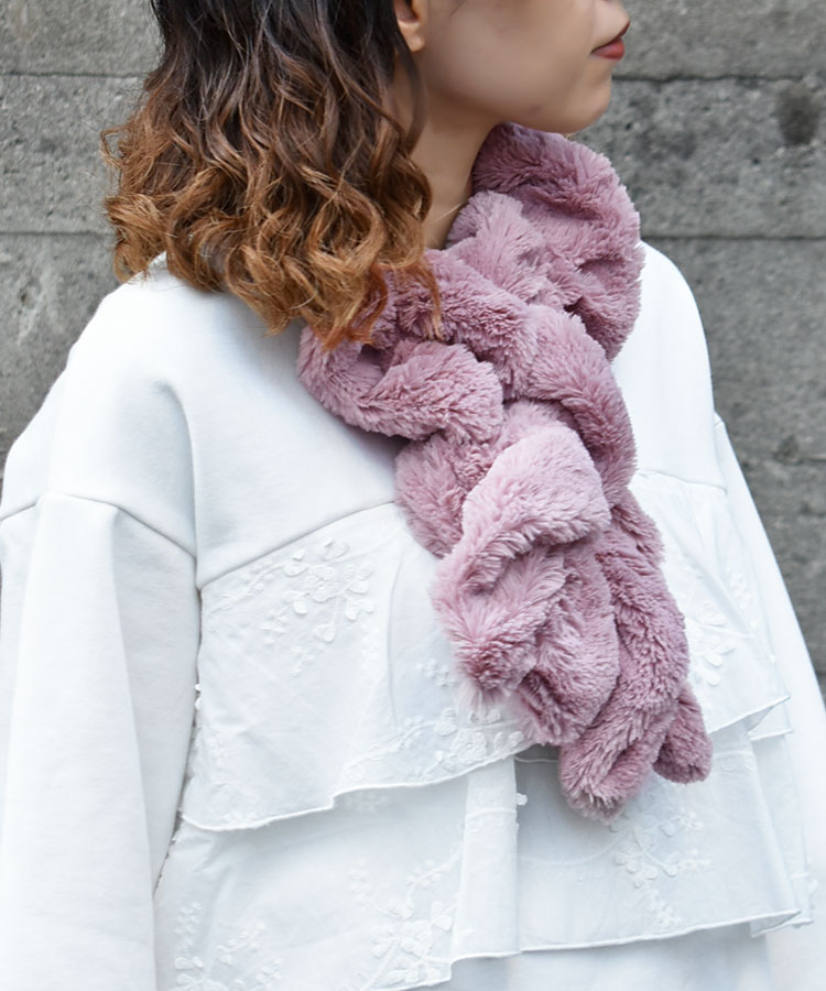 ≪SALE≫くるくるファーマフラー