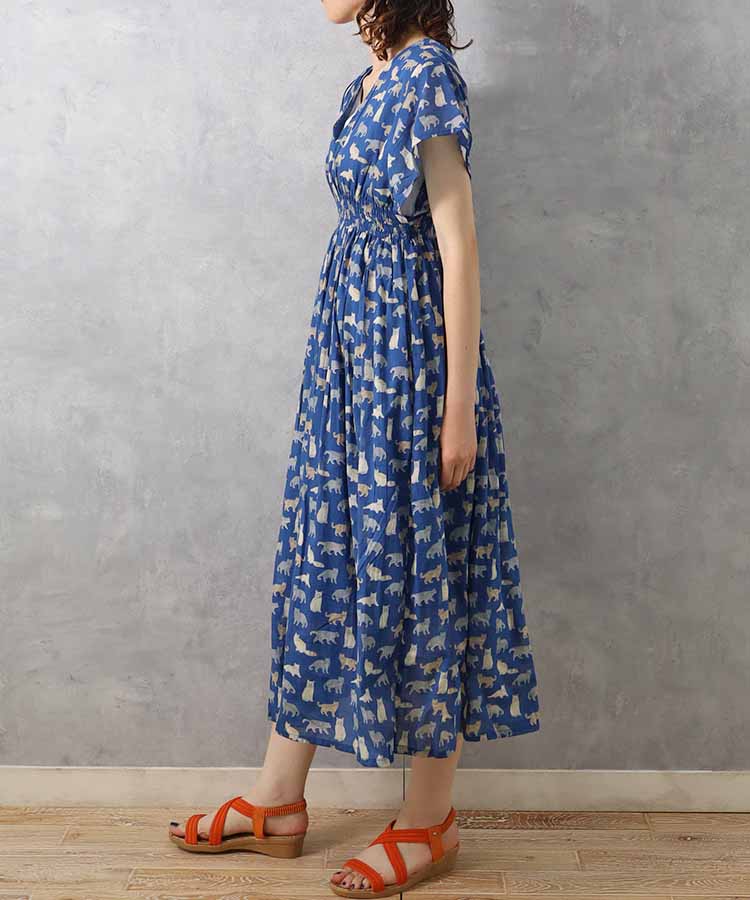 ≪SALE≫ネコ総柄ワンピース