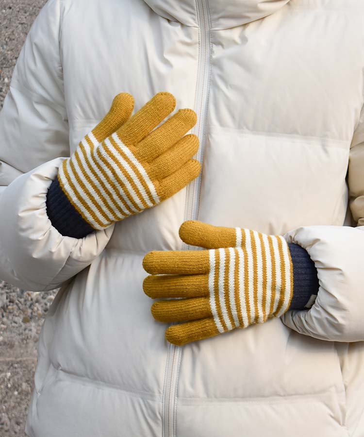 ≪SALE≫ボーダーニットグローブ