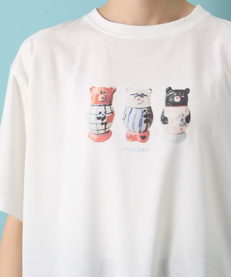 CYILABOプリントTシャツ