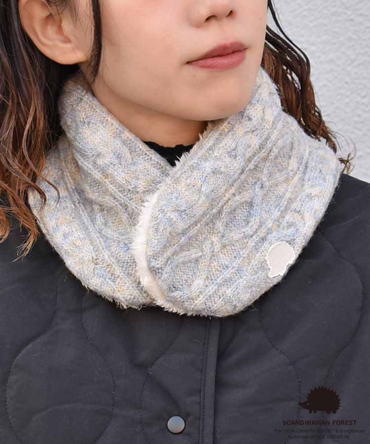 スカンジナビアンフォレスト 刺繍ネックウォーマー