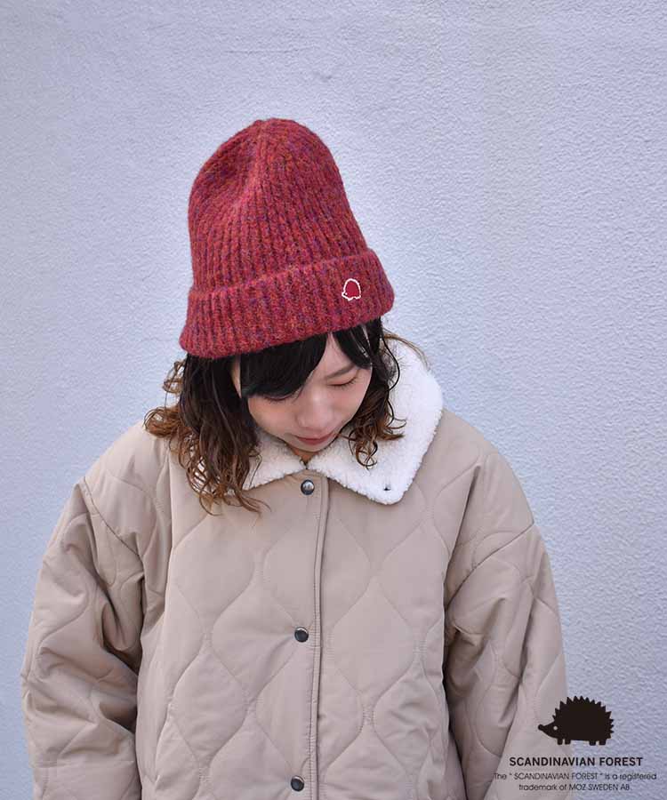 スカンジナビアンフォレスト 刺繍ニット帽