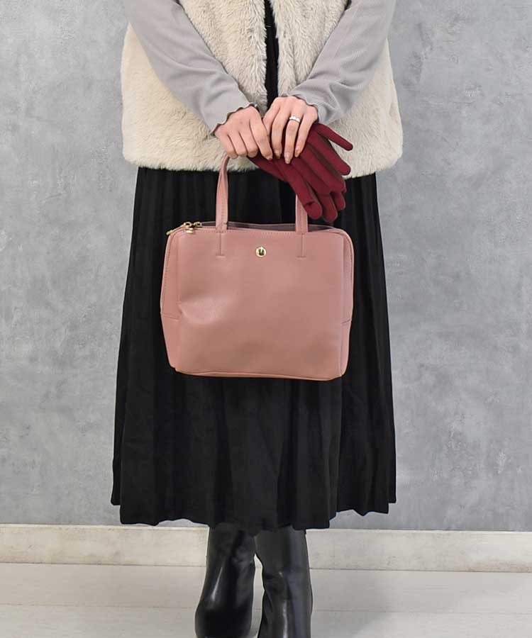 ≪SALE≫合皮3層軽量トート