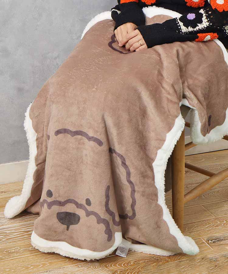 【WEB限定】犬のかたちブランケット