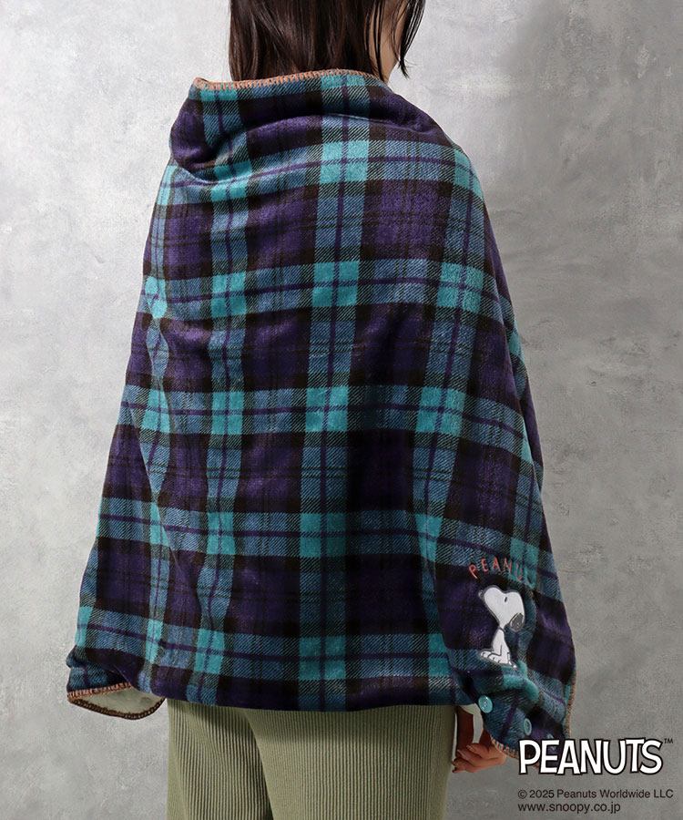 スヌーピーチェック4WAYケープボレロ