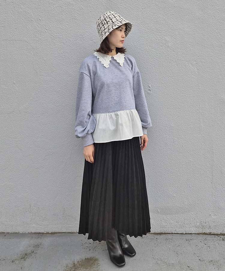 ラメツイードサーモハット