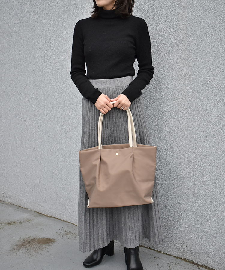 肩楽撥水ナイロンPC収納トート