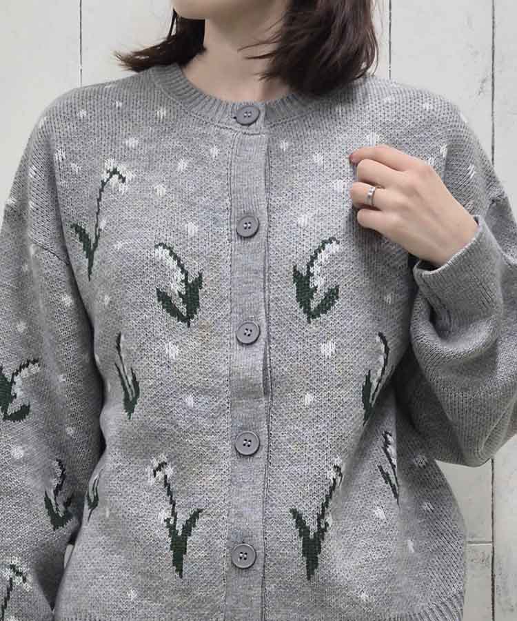 le petaleスズランニットカーディガン
