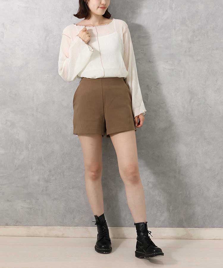 ≪SALE≫【WEB限定】前後2WAY楊柳メロウカットソー