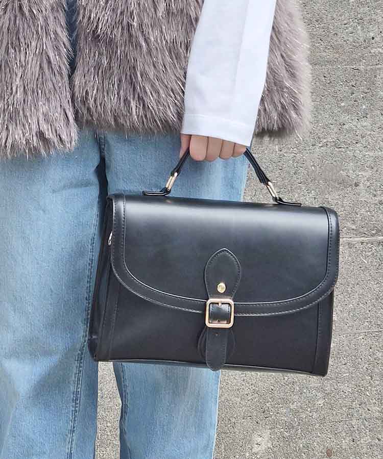 ラウンド3Wayサッチェルバッグ