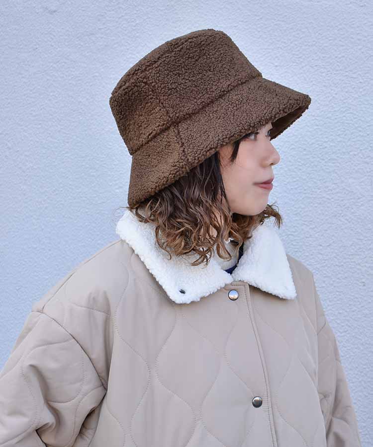 ≪SALE≫ボアバケットハット