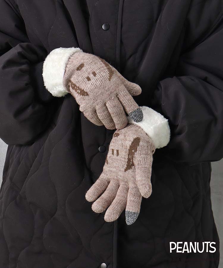 スヌーピーカオニットグローブ
