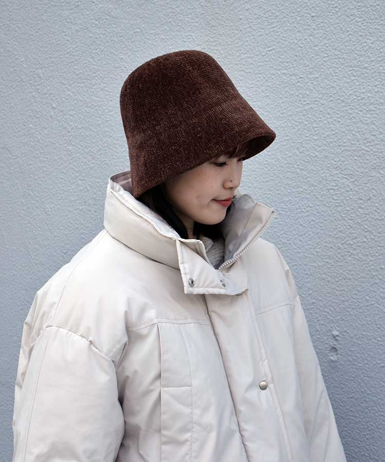 モールヤーンベルベットハット