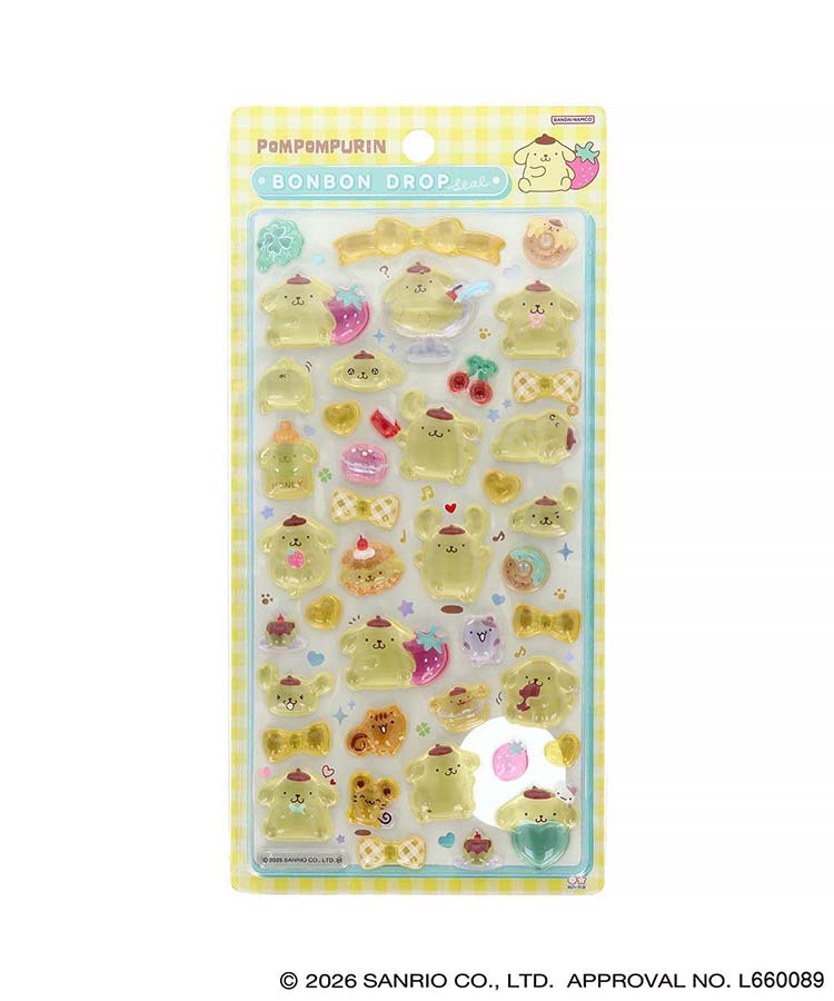 【WEB限定】サンリオキャラクターズ ボンボンドロップシール