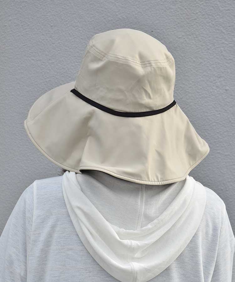UVカット接触冷感つば広ハット
