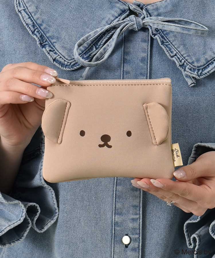 BRUNA FACEボンディングミニフラットポーチ